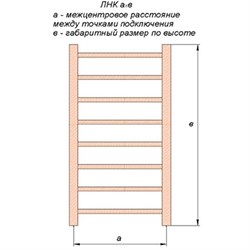 Полотенцесушитель ТДА/АДВ ЛНК  50х80 П - фото 7042